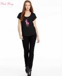 t-shirt 2015 femmes ralph lauren taille grand noir pink